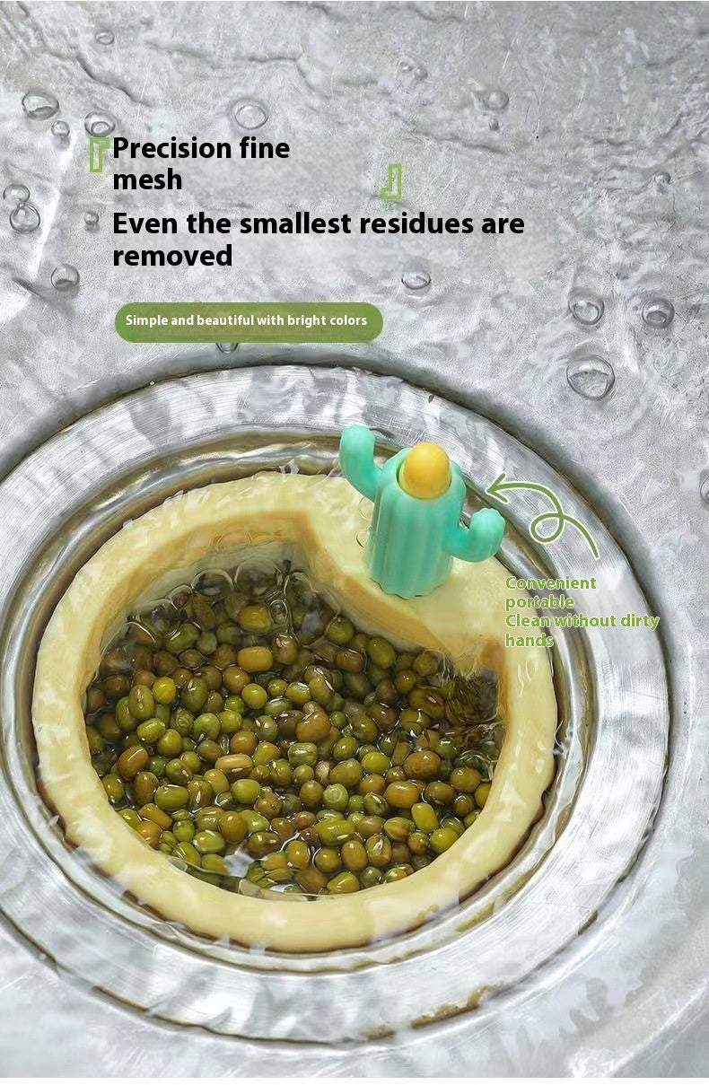 Cactus Sink Drain Strainer Press Automatic Dumping Basket