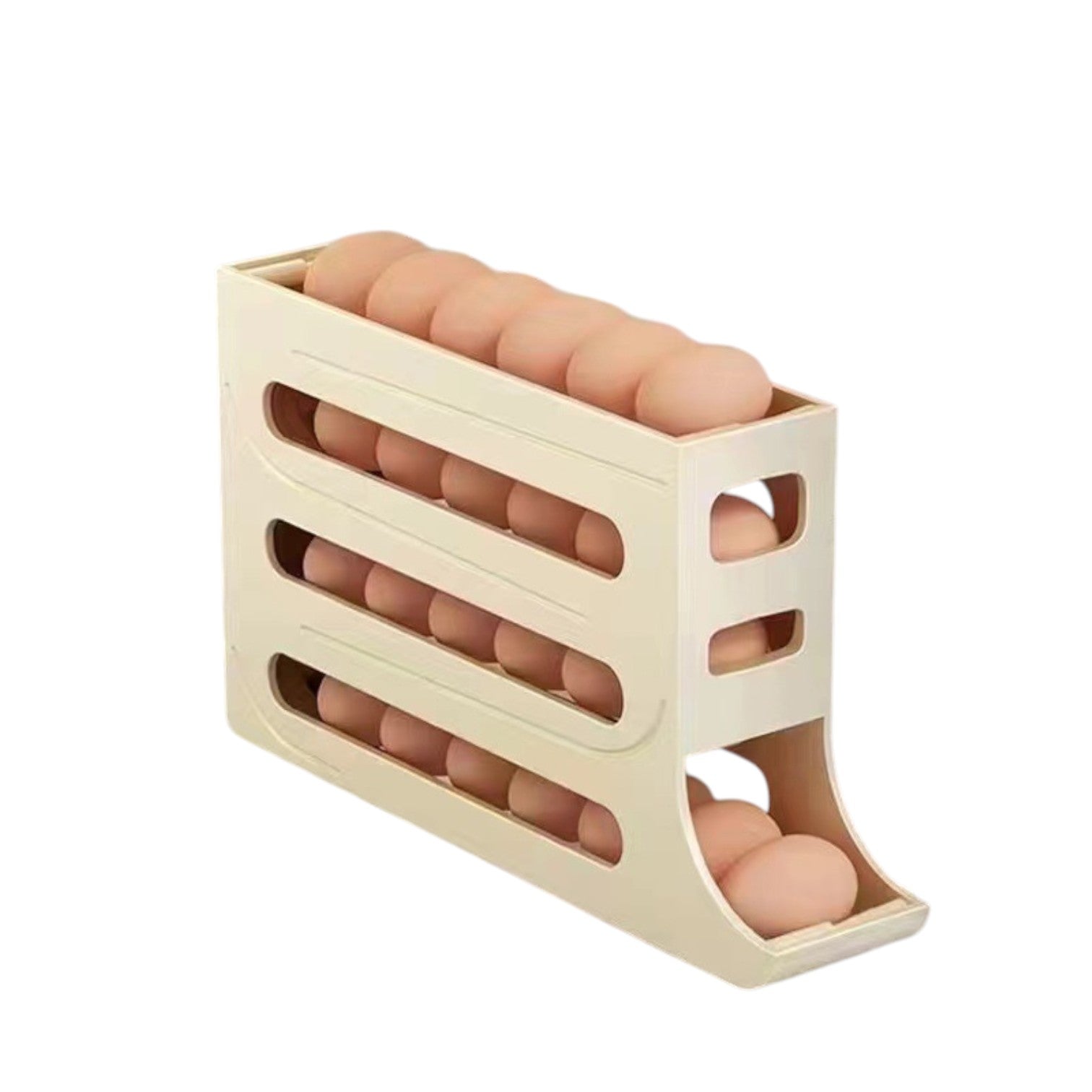 Refrigerator 4-Layer Automatic Egg Roller Sliding Egg