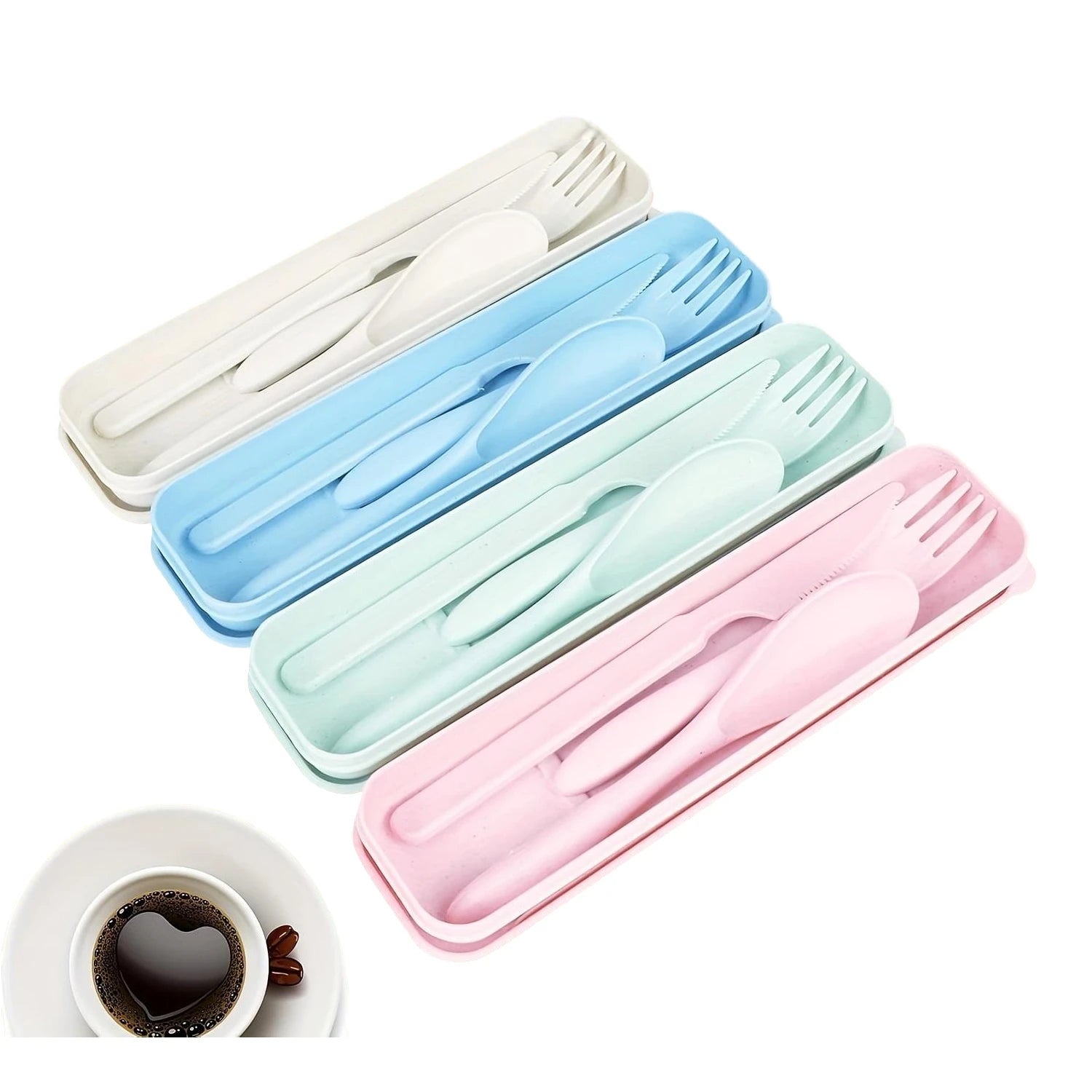 Sustainable Diet 4-Piece Eco-Friendly Cutlery Set