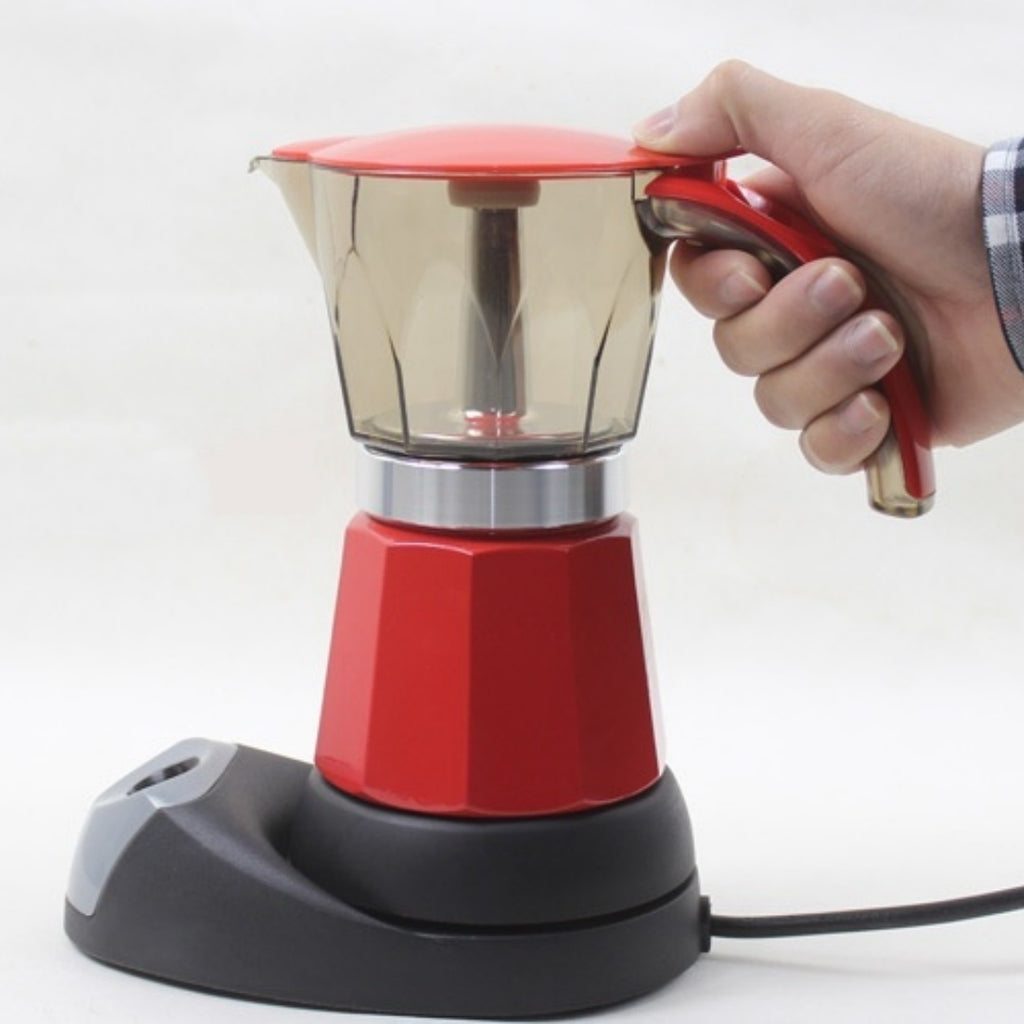 Octagonal Electric Heating Moka Pot Coffee Making