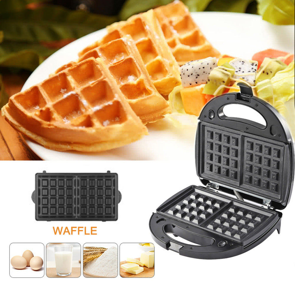 6-in-1 Waffle Maker & Grill | Sandwich, Doughnut & Breakfast Maker