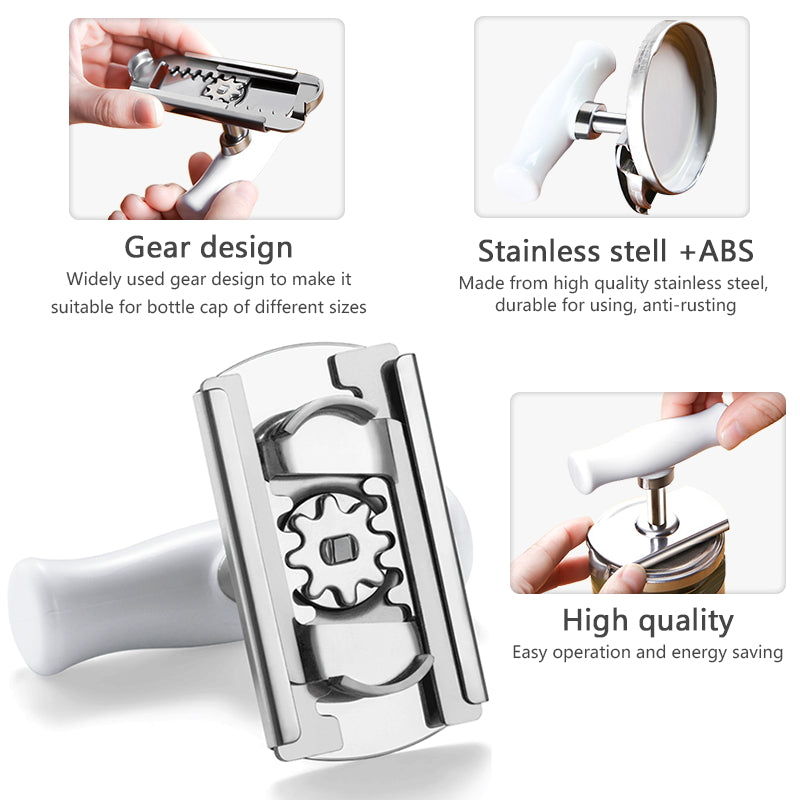 Stainless Steel Adjustable Jar Opener for Lids & Bottles