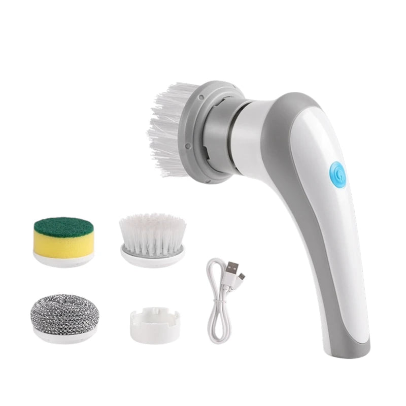Electric Cleaning Brush 4 In 1 Spinning Scrubber