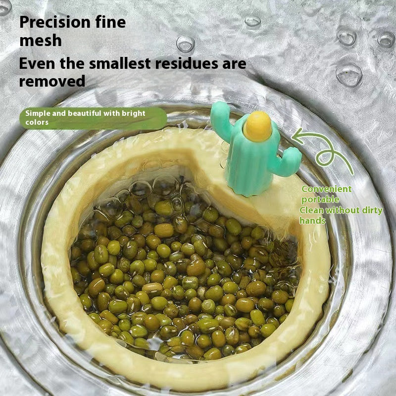 Cactus Sink Drain Strainer Press Automatic Dumping Basket