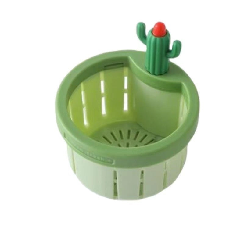 Cactus Sink Drain Strainer Press Automatic Dumping Basket